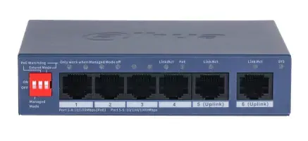 Управляемый коммутатор Dahua CS4006-4ET2GT-36 L2 Gigabit Photo 2