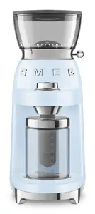 Кофемолка жерновая Smeg CGF03PBEU 150 Вт синяя с коническими жерновами и емкостью для зерен 240 г