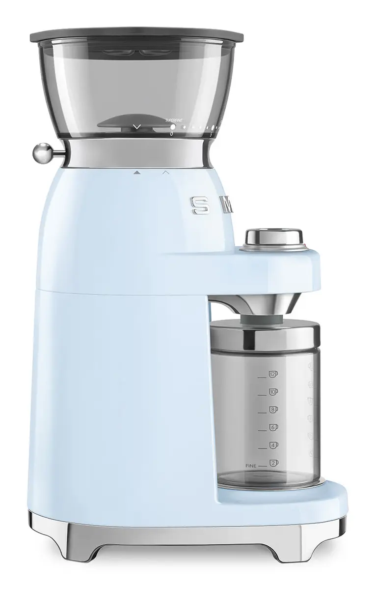 Жерновая кофемолка Smeg CGF03PBEU - Синяя Photo 3