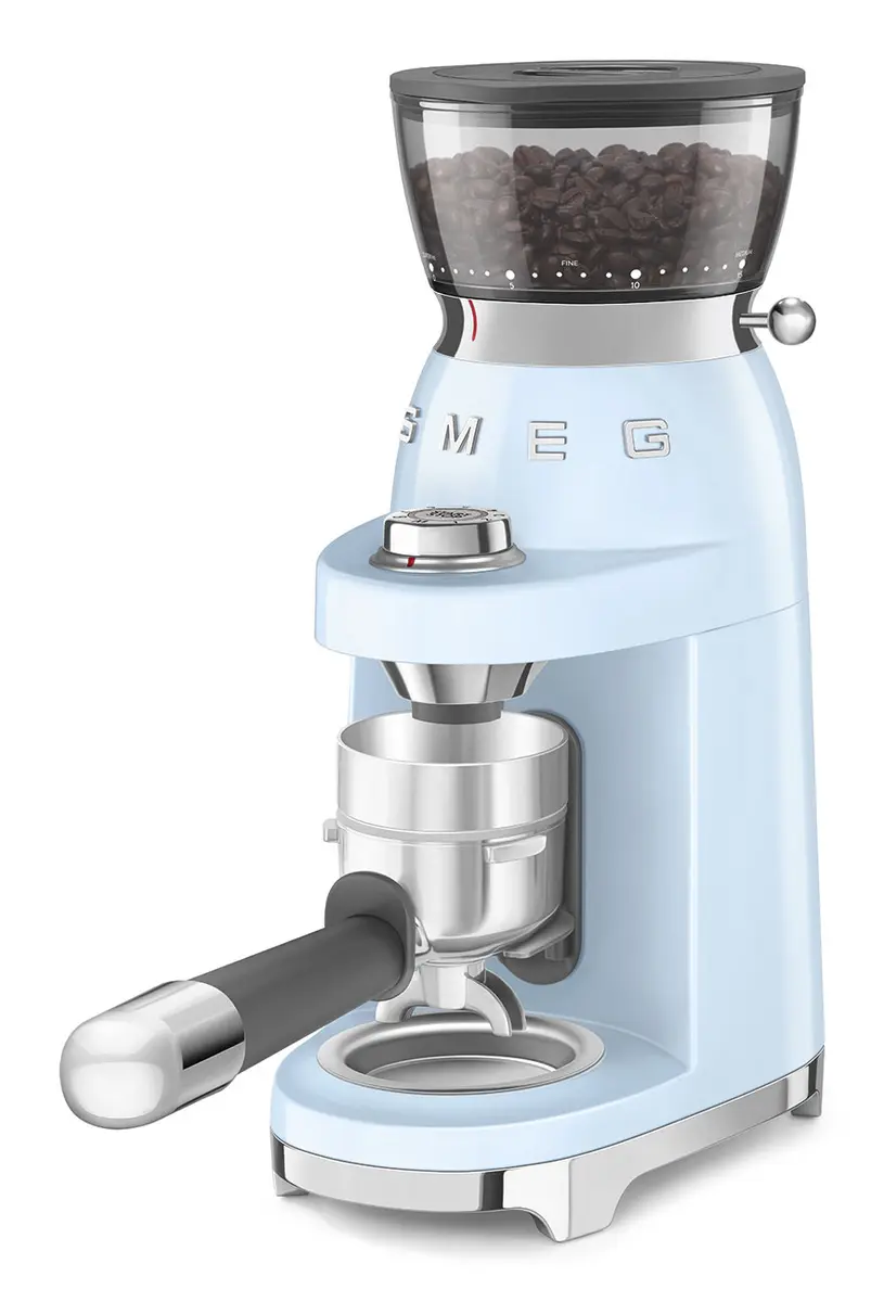 Жерновая кофемолка Smeg CGF03PBEU - Синяя Photo 6