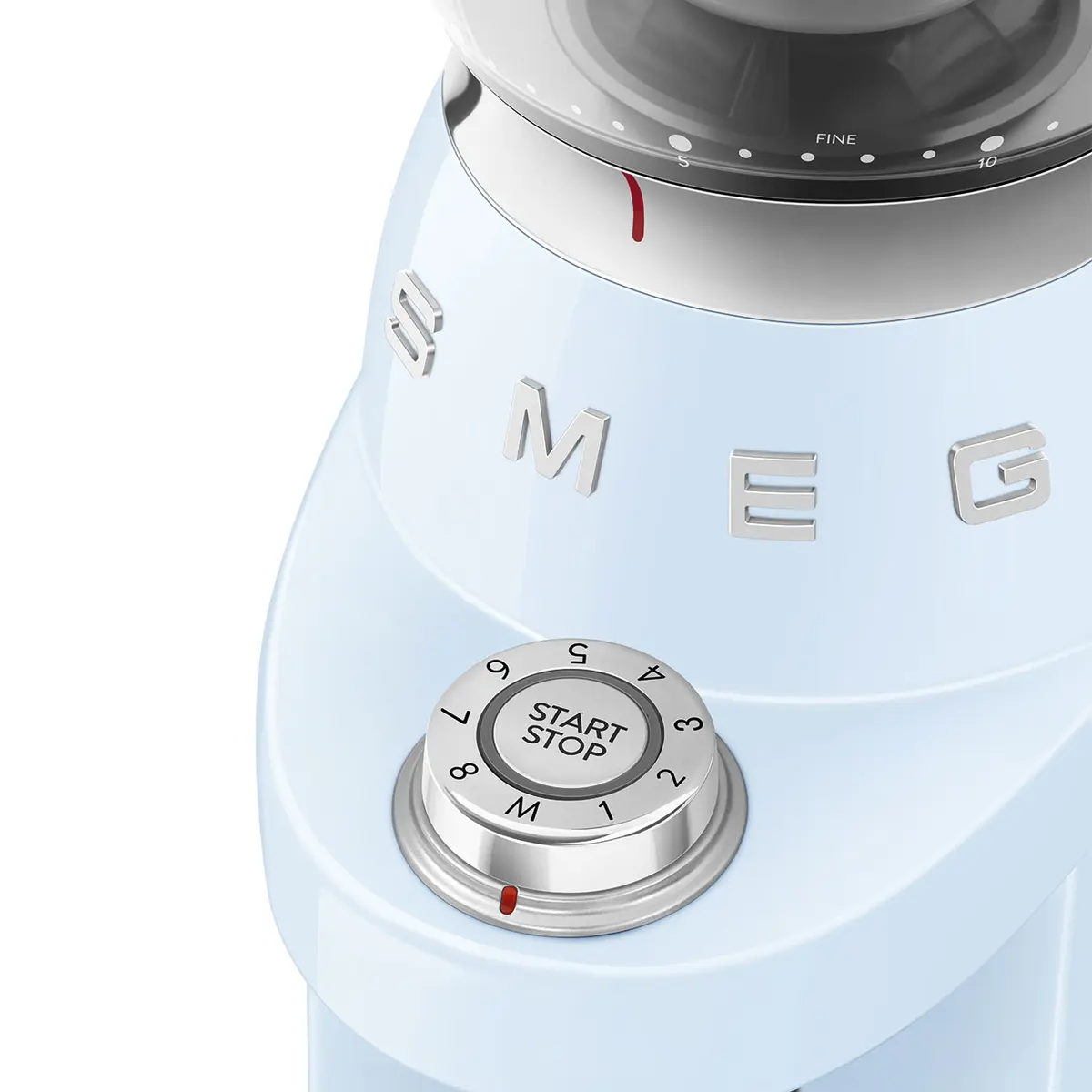 Жерновая кофемолка Smeg CGF03PBEU - Синяя Photo 7