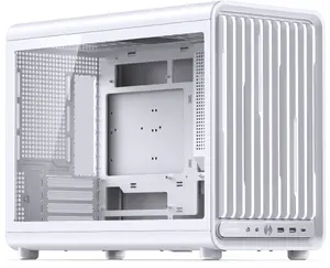 Jonsbo D33 STD Mini Tower PC Case, mATX, Tempered Glass, White