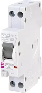 ETI KZS-1M-UNI Residual Current Relay, 2P, 20 A, 240 V, 30 mA
