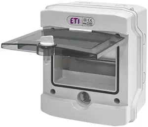 ETI ECH-6G Surface Mounted Modular Distribution Board, 6 Modules, IP65