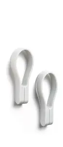 Zone Denmark 2792 Magnetic Wall Hooks, 2-Piece Set, Soft Grey