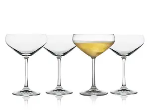 Lyngby Glas Champagne Coupe Glass Set, 340 ml, 4 Pieces