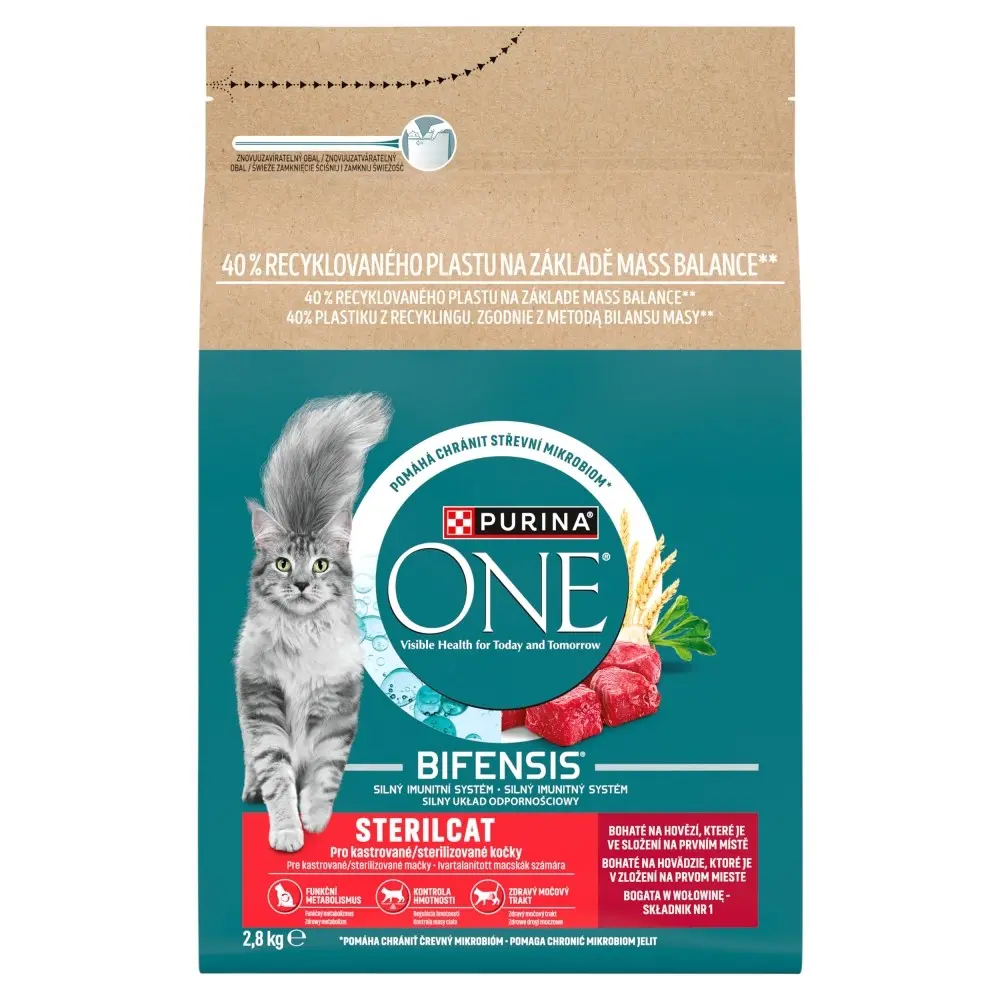 Purina ONE sausā barība kaķiem ar