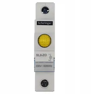 BEMKO SL8 Modular LED Indicator Light, 1-Phase, 230V, Yellow