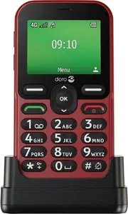 Doro Leva E10 Senior Phone, 2.4-inch Display, 4G, Single SIM, Red