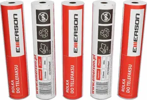 Emerson Thermal Fax Paper Roll 216mm x 30m, 0.5 inch Core, 6-Pack