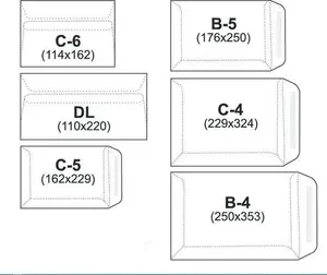 NC Koperty CD Envelope with Window White