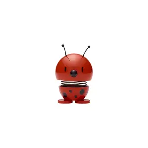 Hoptimist Ladybird Collectible Figure, Black and Red, Metal and Plastic