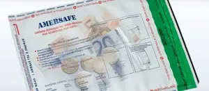 NC Koperty Secure Transparent Deposit Bag 9.3 kg, 50 pieces