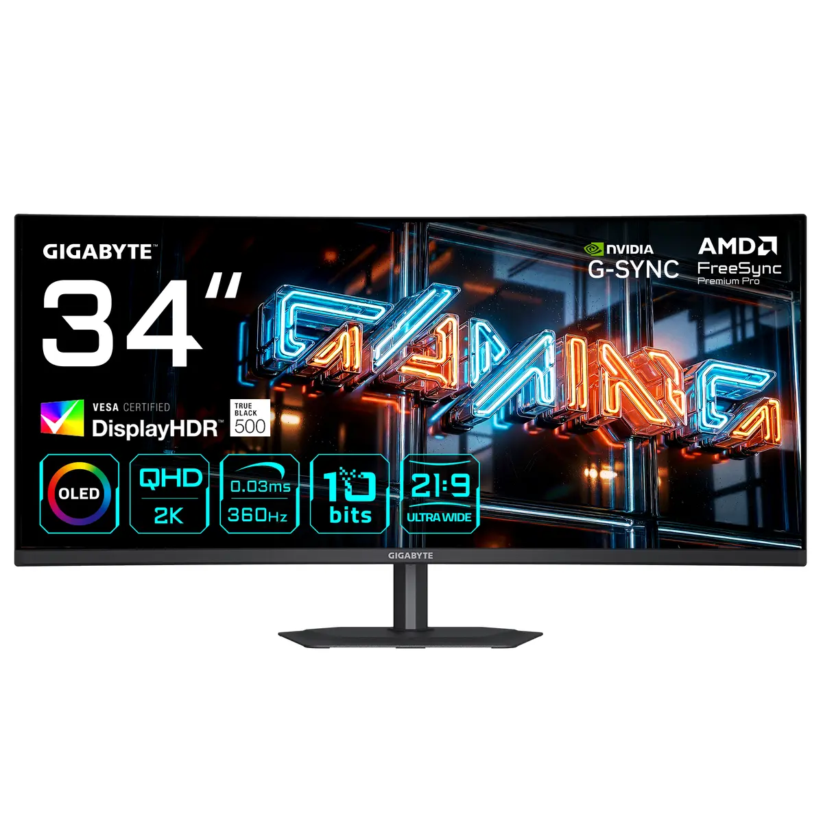 GIGABYTE MO34WQC36 34" Izliekts spēļu monitors