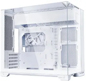 Lian Li O11 Vision-M Micro-ATX PC Case, Tempered Glass, White