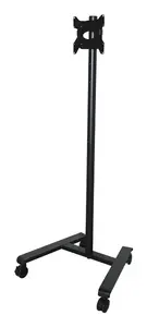 B-TECH AV BT7504/B V2 Flat Screen Display Trolley for 55-inch Screens, 25 kg Capacity, VESA 400x400
