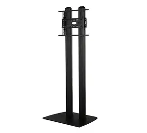 B-TECH AV Universal Flat Screen Floor Stand with Twin 1.8m Columns, VESA 600x400, for Screens up to 75 Inches