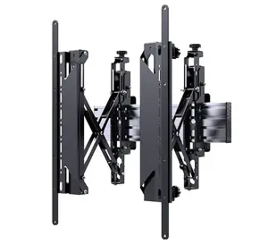 B-TECH AV System X Pop-Out Ultra Stretch Signage Mount for 86-inch Displays, 50 kg Capacity, VESA 600x200