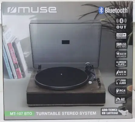 Muse MT-107 BTO vinila plašu atskaņotājs Photo 2