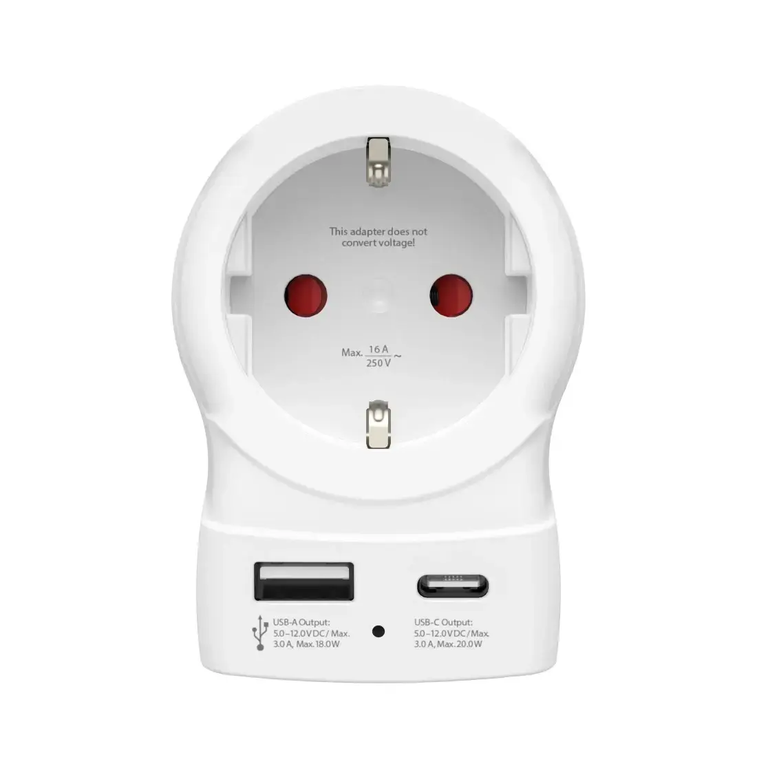 Hama EU to UK Power Plug Adapter Type G Photo 4