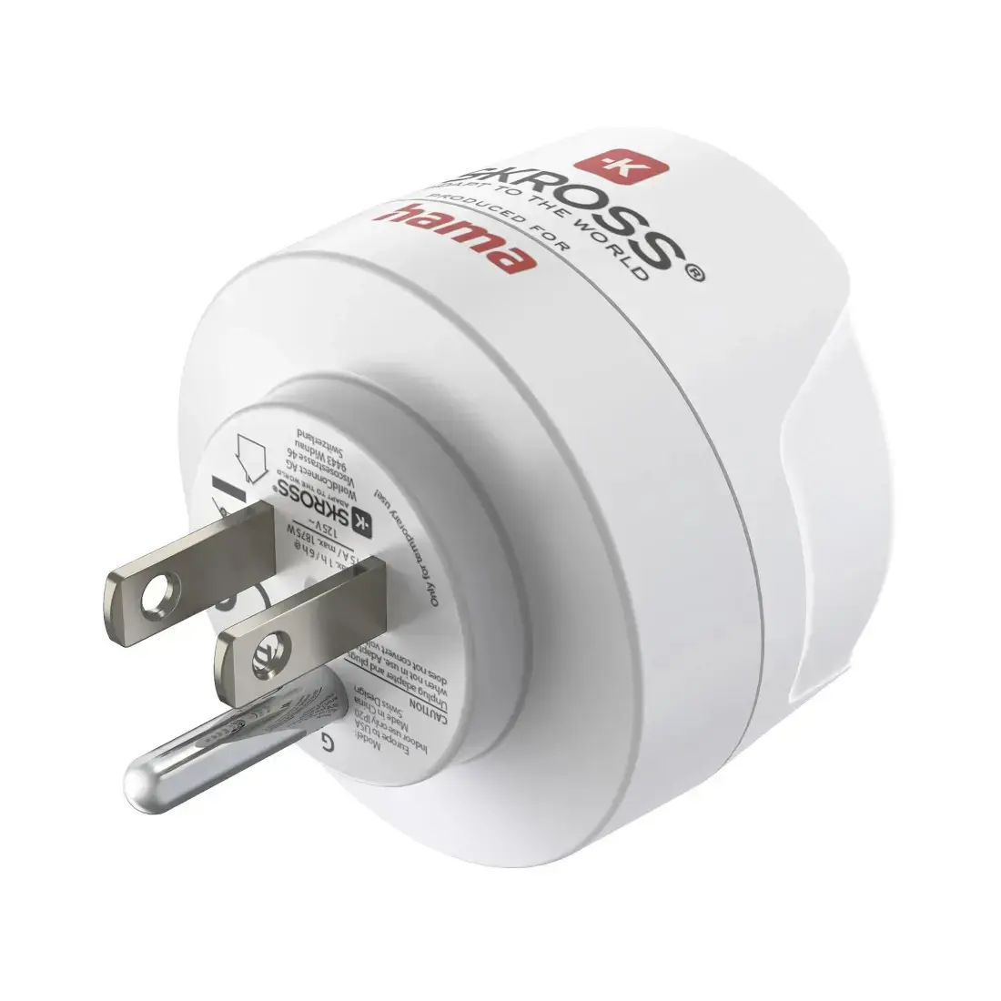 Hama 223485 Travel Adapter Type B to Type C/F Photo 3