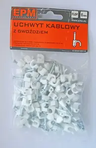 EPM FLOP FO-6 Cable Clip, 100 pieces