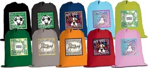 PBS Connect GIMBOO School Drawstring Bag with Print, Assorted Colors