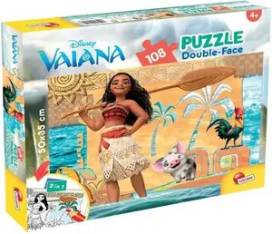 Lisciani Vaiana Double-Sided Puzzle 108 Pieces