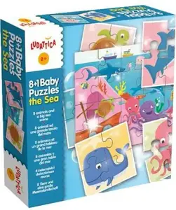 Lisciani Ludattica Puzzle Baby 8+1 The Farm Time Educational Puzzle Set