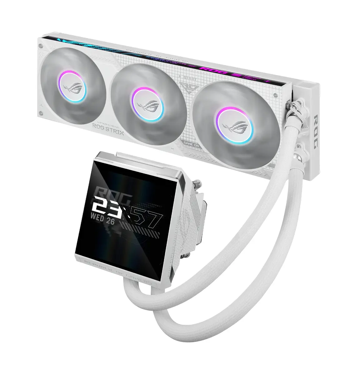 ASUS ROG Strix LC IV 360 ARGB LCD White Edition Liquid Cooler Photo 4