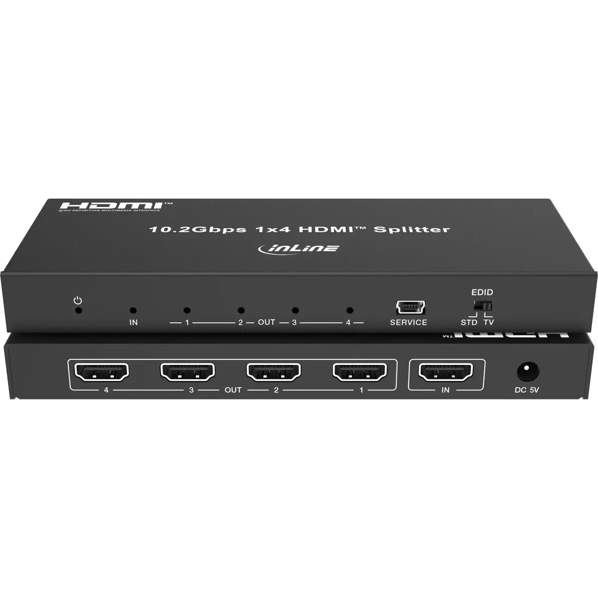 Видеоразветвитель InLine 57887B HDMI 1x4 Photo 3