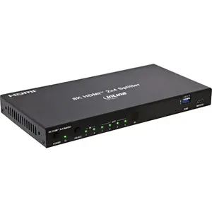 InLine 57887D Видеоразветвитель HDMI 4x HDMI 8K 60Hz 4K 120Hz Металлический корпус Черный