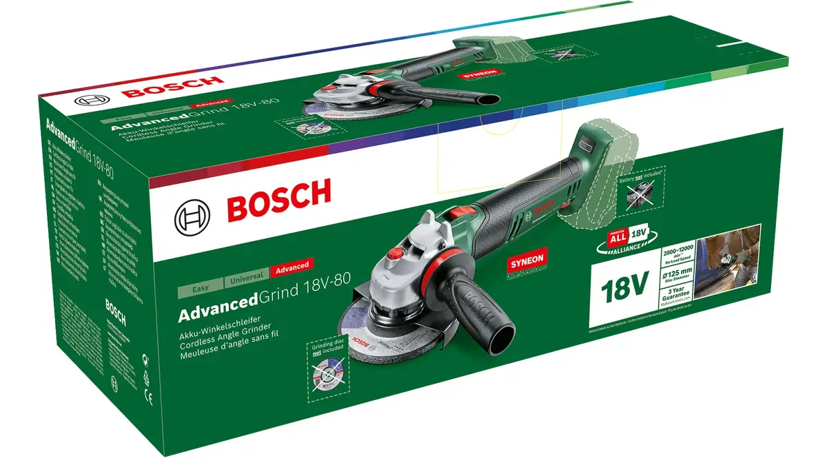 Bosch AdvancedGrind 18V-80 Cordless Angle Grinder Photo 3