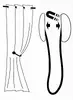LUANCE Magnetic Curtain Tieback White/Gold Photo 2