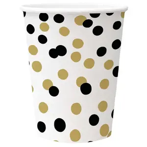 Vienreizlietojamās glāzes Paw Confetti, 250 ml, 8 gab.