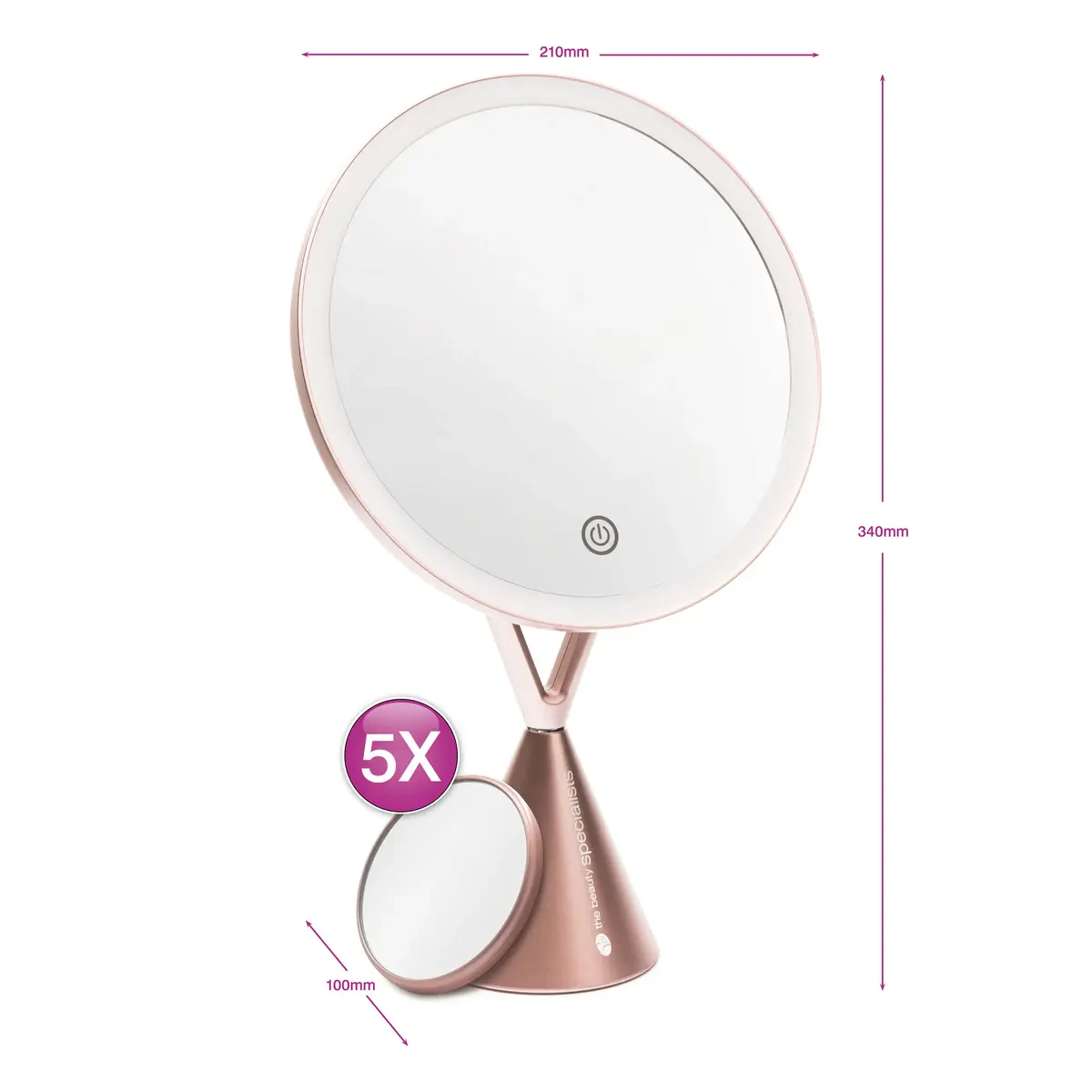 RIO MMCO-EU/1,4 Freestanding HD Illuminated Makeup Mirror Photo 7