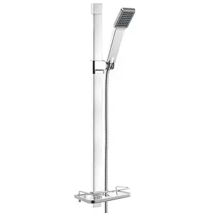 Ferro Quadro N110 Sliding Shower Set, Chrome