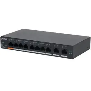 Switch|DAHUA|CS4010-8GT-60|Switch type Managed|Switch layer L2|Form factor Desktop/Wall-Mounting|10xRJ-45 ports|RJ-45 Ports Type Gigabit Ethernet (10/100/1000)|Power over Ethernet (PoE) Yes|8xPower over Ethernet (PoE) ports quantity|Total Power over Ethernet (PoE) budget 60 W|CS4010-8GT-60