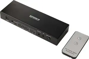 SpeaKa Professional SP-SWAP-500 KVM-Matrix-Switch mit Audio-Ports 3480 x 2160 Pixel Schwarz (SP-13904372)