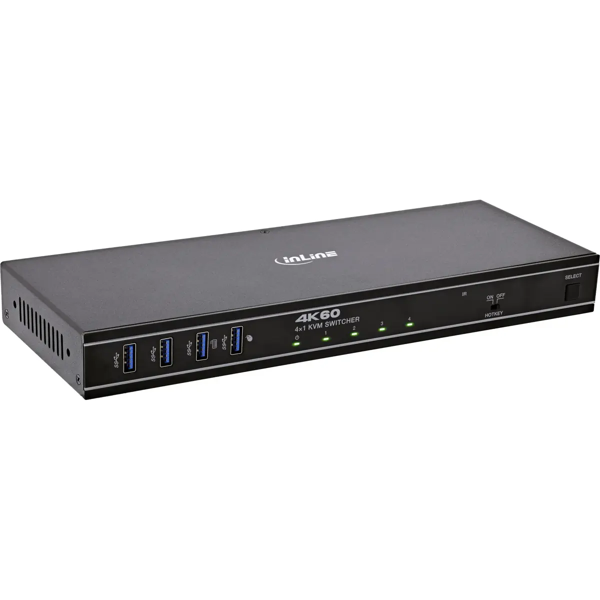 InLine 57885J KVM slēdzis 4-portu DisplayPort