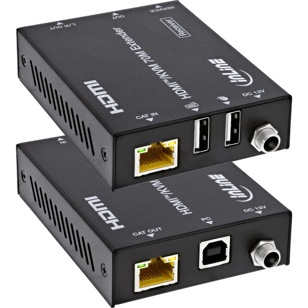 InLine 57885P KVM Extender Transmitter & Receiver Set Photo 2
