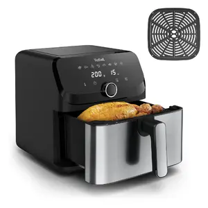 Tefal Easy Fry Mega EY855D10 Hot Air Fryer, 7.5L, 2020W, Black and Stainless Steel