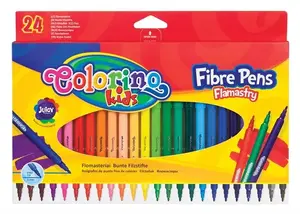 Colorino 14625PTR/1 Felt-tip Pens, 24 Pieces, One-sided