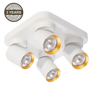 Ceiling Light Tunis ML9940, 4xGU10, White and Gold