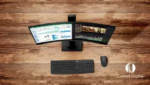 Curved display design for more immersive experience