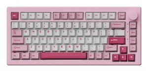 Akko 5075 V3 Mechanical Gaming Keyboard, 75% Layout, USB, RF Wireless, Bluetooth, US English, Pink