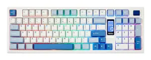Akko Glacier 5098B Full-Size Mechanical Gaming Keyboard, USB, RF Wireless, Bluetooth, QWERTY US English, White