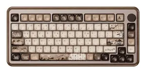 Akko MU02 Mountain Seclusion 75% Mechanical Gaming Keyboard, USB, RF Wireless, Bluetooth, QWERTY US English, Wood