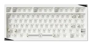 Akko Mineral 01 VIA DIY Kit Keyboard Barebone Aluminium White