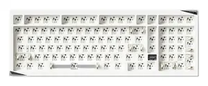 Akko Mineral 02 VIA DIY Kit Keyboard Barebone, Aluminium, White